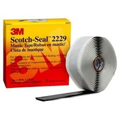 3M™ Scotch-Seal™ Mastic Tape Compound 2229, 1 in x 10 ft, Black
