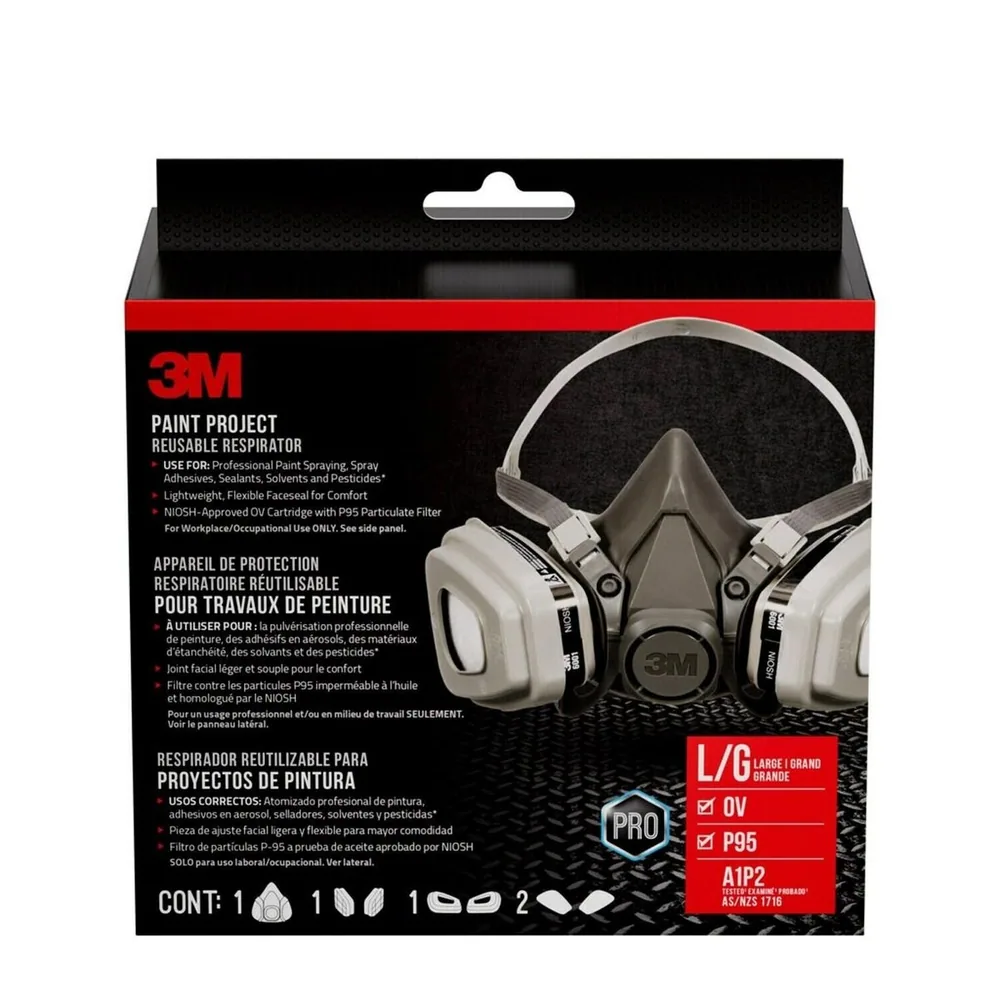 3M™ Performance Paint Project Respirator OV/P95, 6311P1-DC, Size Large