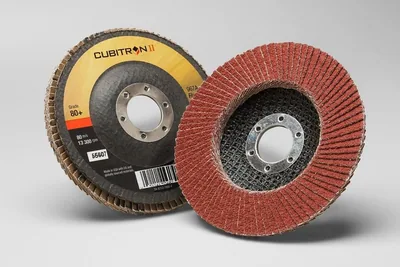 3M™ Cubitron™ II Flap Disc 967A, 80+, T27, 4-1/2 in x 7/8 in