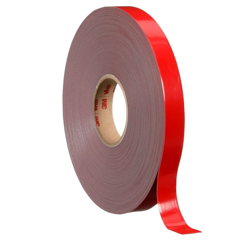 Cinta VHB™ 3M™ 4646, Gris oscuro, 1 in x 36 yd, 25 mil