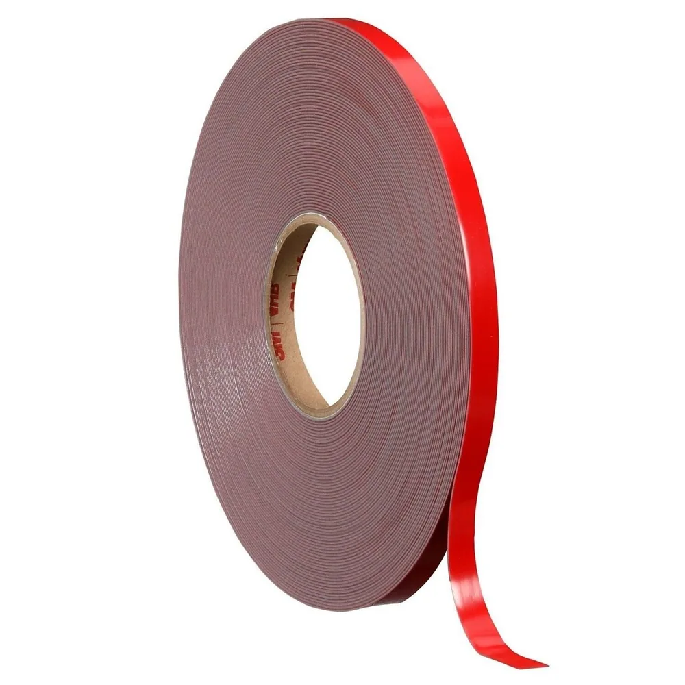 Cinta VHB™ 3M™ 4611, Gris oscuro, 1/2 in x 36 yd, 45 mil