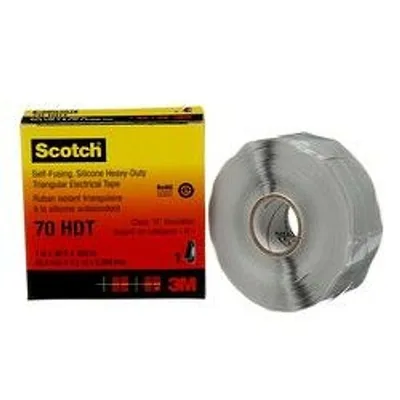 Scotch® Heavy Duty Rubber Electrical Tape 70 HDT, 1 in x 30 ft, Sky Blue/Gray