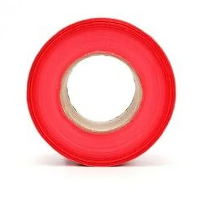Cinta de Barricada Scotch® 357, PELIGRO, 3 in x 1000 ft, Rojo