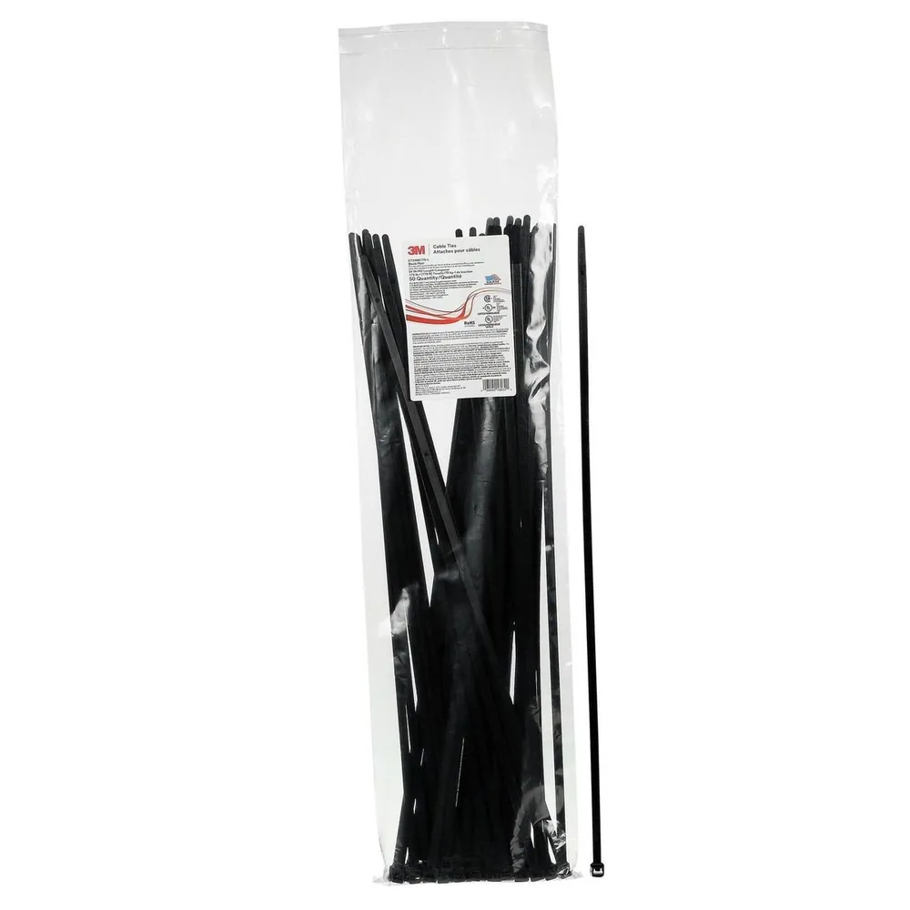 3M™ Cincho CT24BK175-L, Negro 24 pulgadas 175 lb, 50/Bolsa