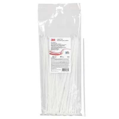 3M™ Cable Tie CT11NT50-C, Natural 11 inch 50 lb, 100/Bag