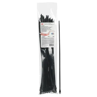 3M™ Screw Mount Cable Tie CT15BK50S-L, Black 15 inch 50 lb