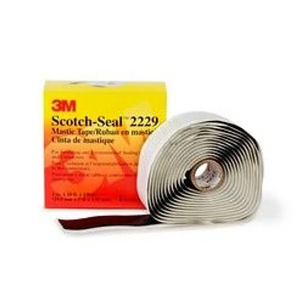 3M™ Scotch-Seal™ Cinta de Mástique 2229, 1-1/2 in x 30 ft, Negro