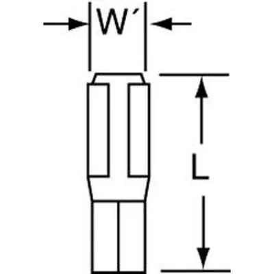 3M™ Scotchlok™ Conector rápido hembra sin aislar, Mu14-110DFX