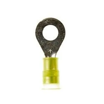 3M™ Scotchlok™ Ring Nylon Insulated, 50/bottle, MNG10-14R/SX, standard-style ring tongue fits around the stud