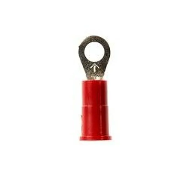3M™ Scotchlok™ Terminal de Ojillo Aislado con Vinil, 100/botella, MV18-6R/SX, terminal de ojillo estilo estándar se ajusta alrededor del birlo