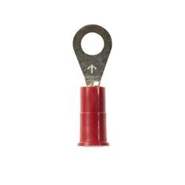 3M™ Scotchlok™ Terminal de Ojillo Aislado con Vinil, MV18-8R/LX, terminal de ojillo estilo estándar se ajusta alrededor del birlo