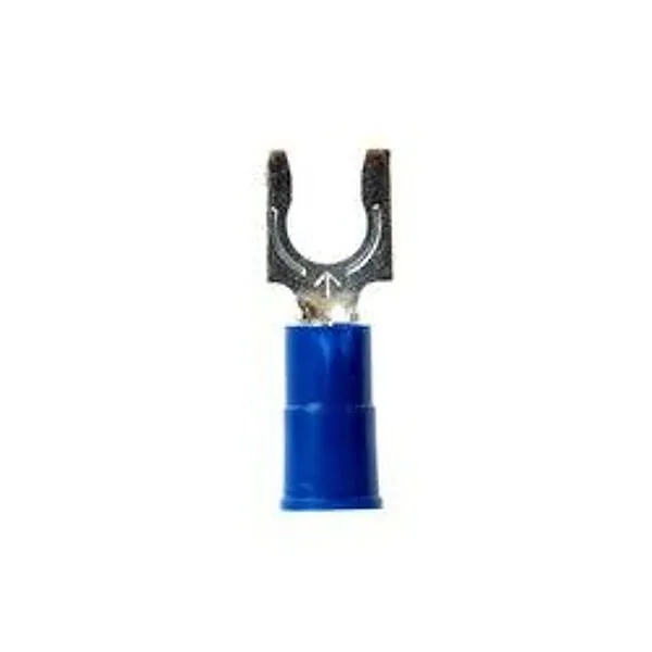 3M™ Scotchlok™ Terminal de horquilla aislada con vinil MV14-10FX, diseño de lengüeta ancha para uso en birlos independientes