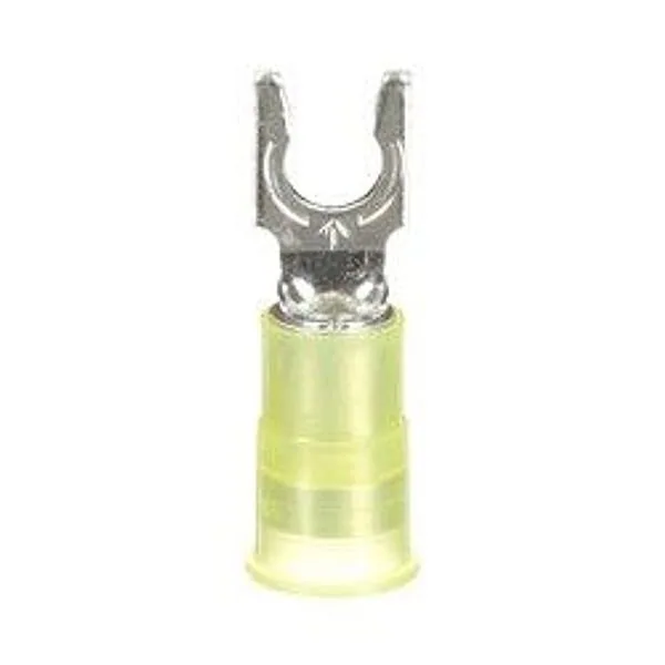 3M™ Scotchlok™ Locking Fork Nylon Insulated, MNG10-10FLX, spring-like tongue firmly fits around the stud