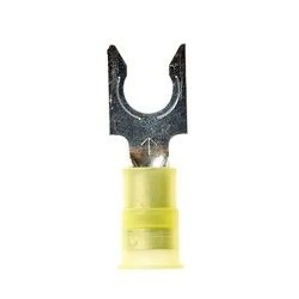 3M™ Scotchlok™ Terminal de horquilla con bloqueo aislado con nylon, MNG10-14FLX, lengüeta tipo resorte se ajusta firmemente alrededor del birlo