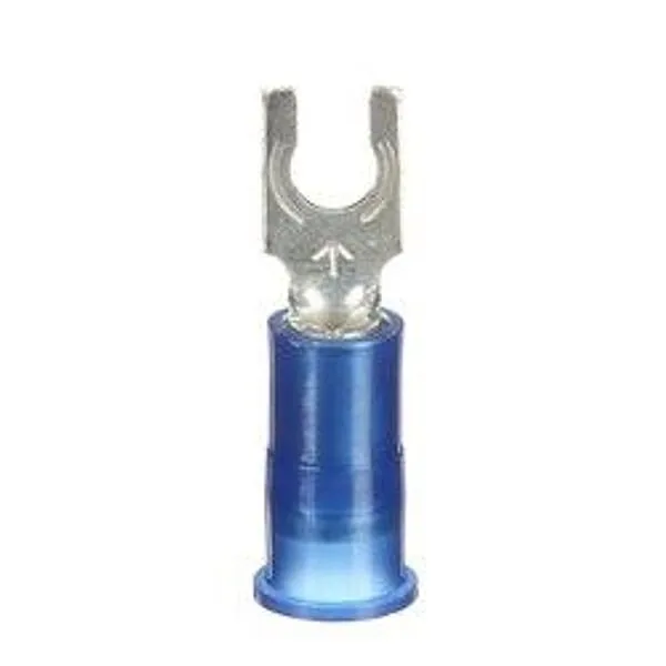 3M™ Scotchlok™ Locking Fork Nylon Insulated, MNG14-6FLX, spring-like tongue firmly fits around the stud