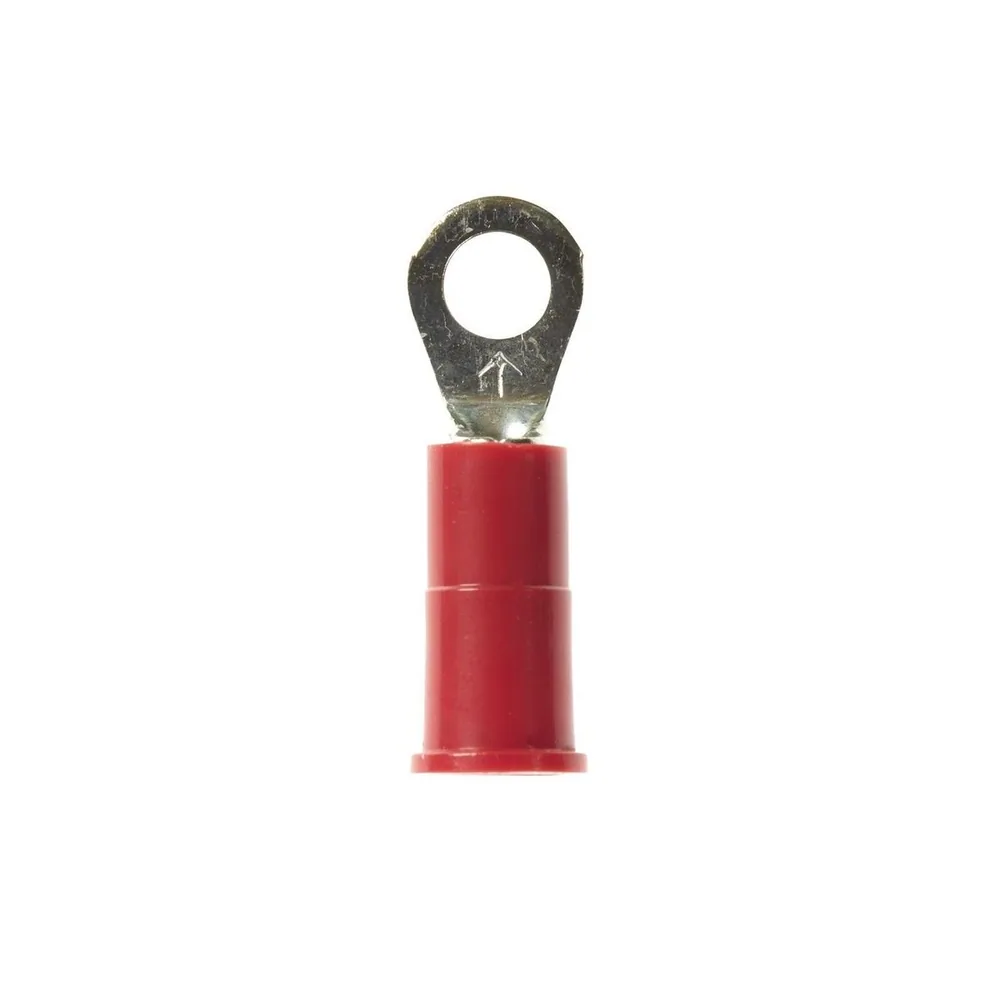 3M™ Scotchlok™ Terminal de Ojillo Aislado con Vinil, MVU18-6R/SX, terminal de ojillo estilo estándar se ajusta alrededor del birlo