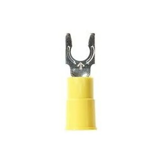 3M™ Scotchlok™ Terminal de horquilla con bloqueo aislado con vinil, MV10-10FLX, lengüeta tipo resorte se ajusta firmemente alrededor del birlo