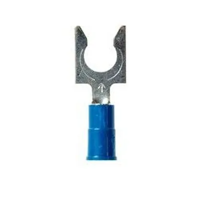 3M™ Scotchlok™ Terminal de horquilla con bloqueo aislado con vinil, MV14-14FLX, lengüeta tipo resorte se ajusta firmemente alrededor del birlo