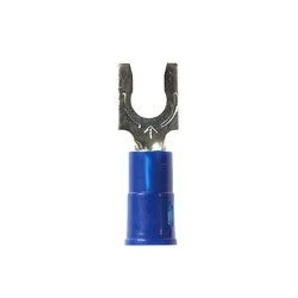 3M™ Scotchlok™ Terminal de horquilla con bloqueo aislado con vinil, MV14-8FLX, lengüeta tipo resorte se ajusta firmemente alrededor del birlo