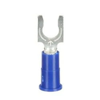 3M™ Scotchlok™ Terminal de horquilla con bloqueo aislado con vinil, MV14-10FLX, lengüeta tipo resorte se ajusta firmemente alrededor del birlo