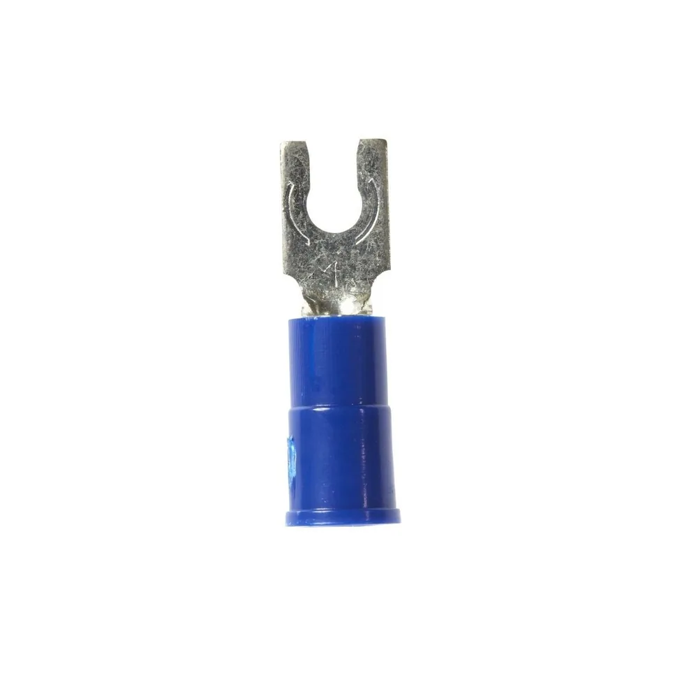 3M™ Scotchlok™ Terminal de horquilla con bloqueo aislado con vinil, MV14-4FLX, lengüeta tipo resorte se ajusta firmemente alrededor del birlo