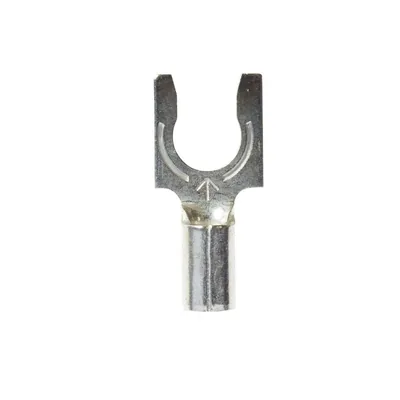 3M™ Scotchlok™ Terminal de horquilla con bloqueo sin aislar, M14-10FLX, lengüeta tipo resorte se ajusta firmemente alrededor del birlo
