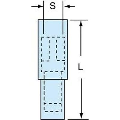 3M™ Scotchlok™ Conector rápido hembra aislado con nylon, MNG14-180DFIX-A