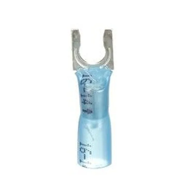 3M™ Scotchlok™ Terminal de horquilla con bloqueo termocontráctil, MH14-10FLX, lengüeta tipo resorte se ajusta firmemente alrededor del birlo