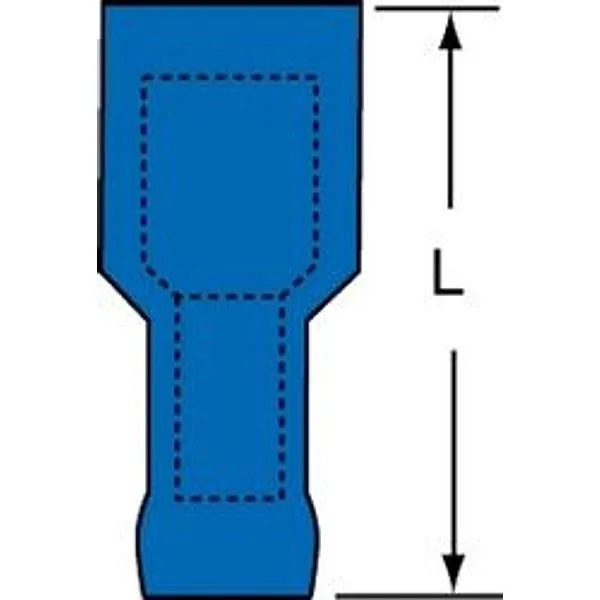 3M™ Scotchlok™ Conector rápido hembra, tubo termocontráctil aislado con nylon, MNHU14-250DFIX