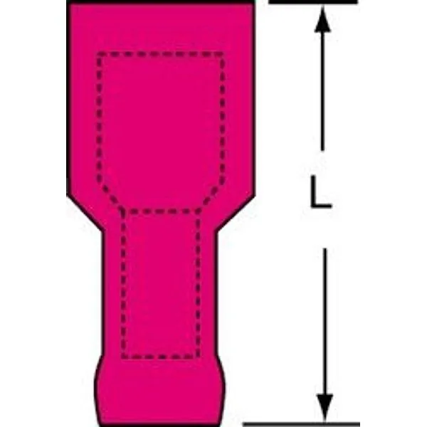 3M™ Scotchlok™ Female Disconnect Nylon Insulated, MNGI18-250DFIX