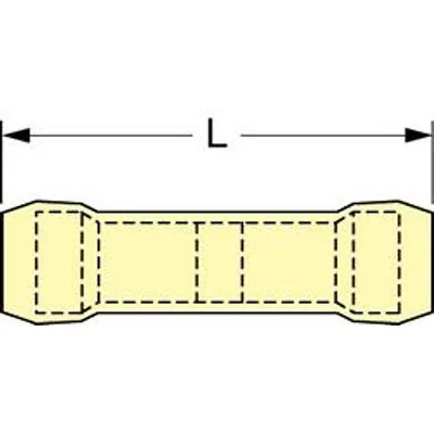 3M™ Scotchlok™ Empalme a tope aislado con nylon lleno de grasa, MNG10BCMX-A