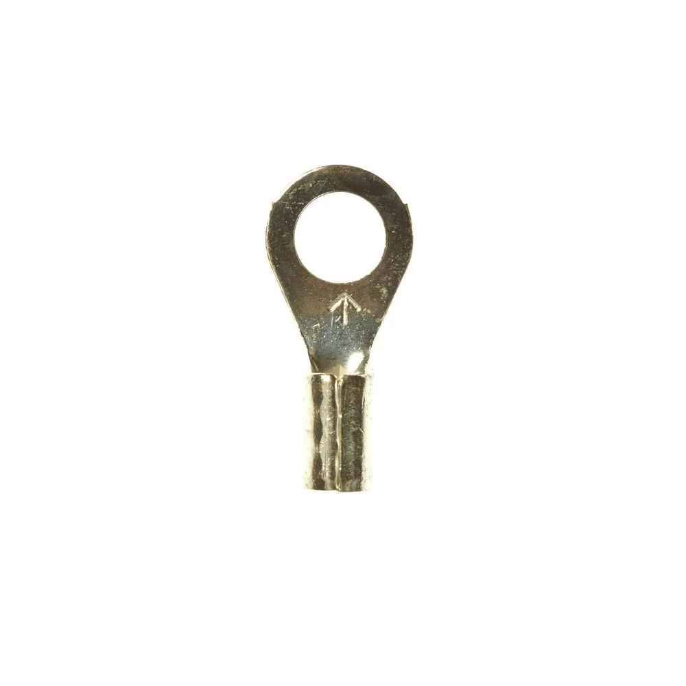 3M™ Scotchlok™ Terminal de ojillo sin aislamiento, MU14-10RX, lengüeta tipo ojillo estándar se ajusta alrededor del birlo