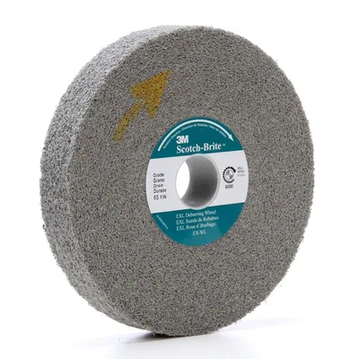 Scotch-Brite™ EXL Deburring Convolute Wheel, XL-WL, 8S Fine, 8 in x 3/4 in x 3 in