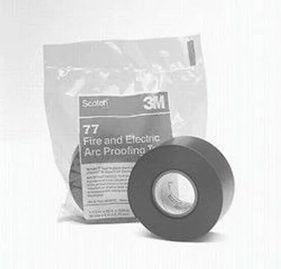 Scotch® Fire-Retardant Electric Arc Proofing Tape 77, 1-1/2 in x 20 ft, Black