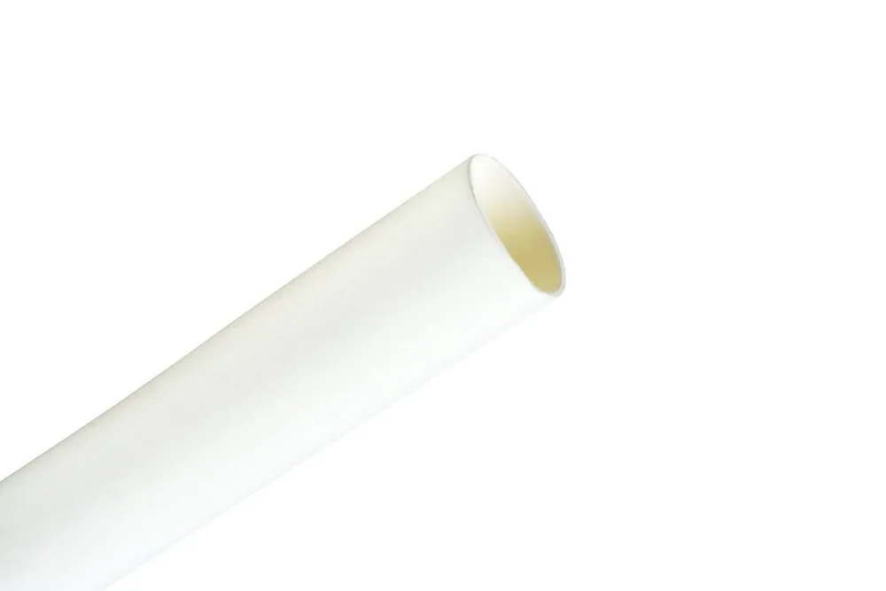 3M™ Tubo Termocontráctil Poliolefina Pared Delgada FP-301 1/4" Blanco, Pieza de 48 in
