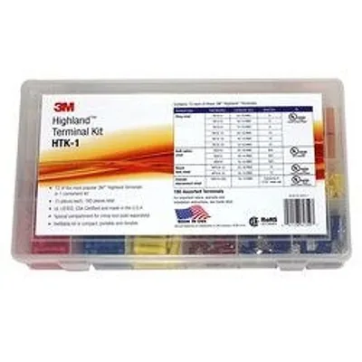 Kit de Terminales 3M™ Highland™ HTK-1, 180 piezas, kit rellenable compacto, portátil y duradero