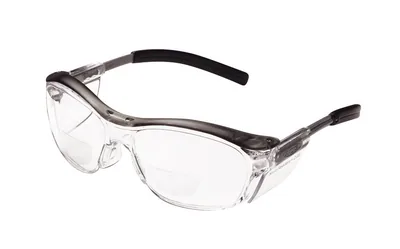 3M™ Lentes Protectores Nuvo™ 11435-00000-20, Lente Transparente, Marco Gris, +2.0 Dioptrías