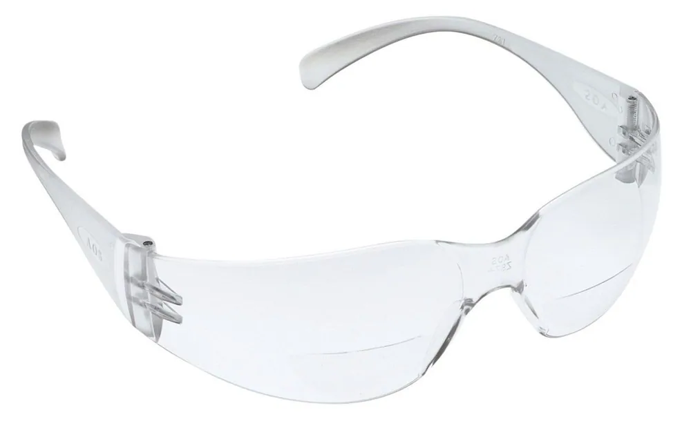 3M™ Lentes de Protección Virtua™ Reader 11514-00000-20, Lente Transparente Antiempañante, Patilla Transparente, +2.0 Dioptrías