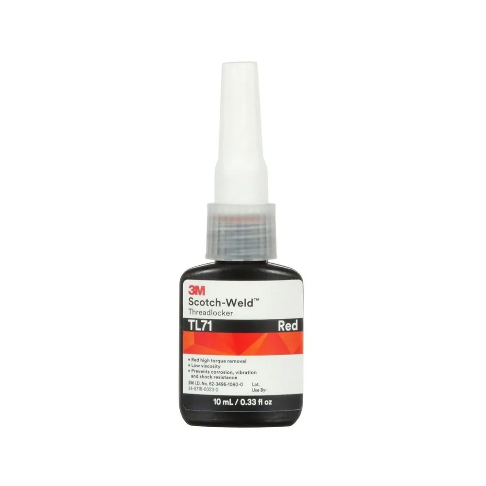 Fijador de Roscas 3M™ Scotch-Weld™ TL71, Rojo, Botella 10 mL