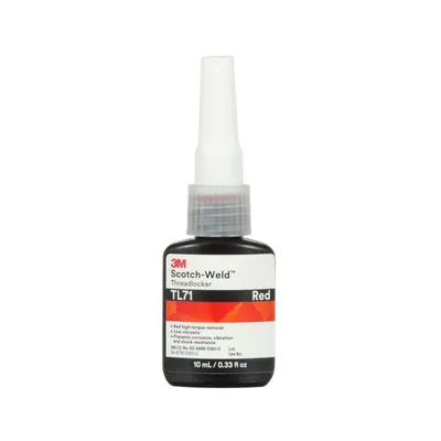 Fijador de Roscas 3M™ Scotch-Weld™ TL71, Rojo, Botella 10 mL