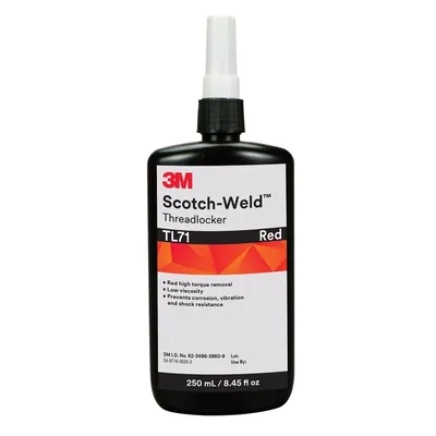 Fijador de Roscas 3M™ Scotch-Weld™ TL71, Rojo, Botella 250 mL
