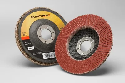 3M™ Cubitron™ II Flap Disc 969F, 60+, T27, 4-1/2 in x 7/8 in