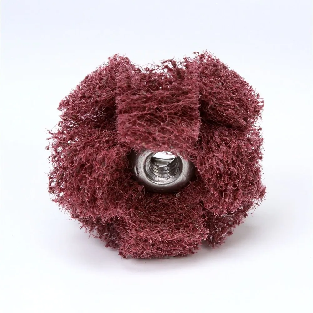 Scotch-Brite™ Cross Buff, 1 in x 3/8 in x 2 PLY x 8-32 High Strength A VFN