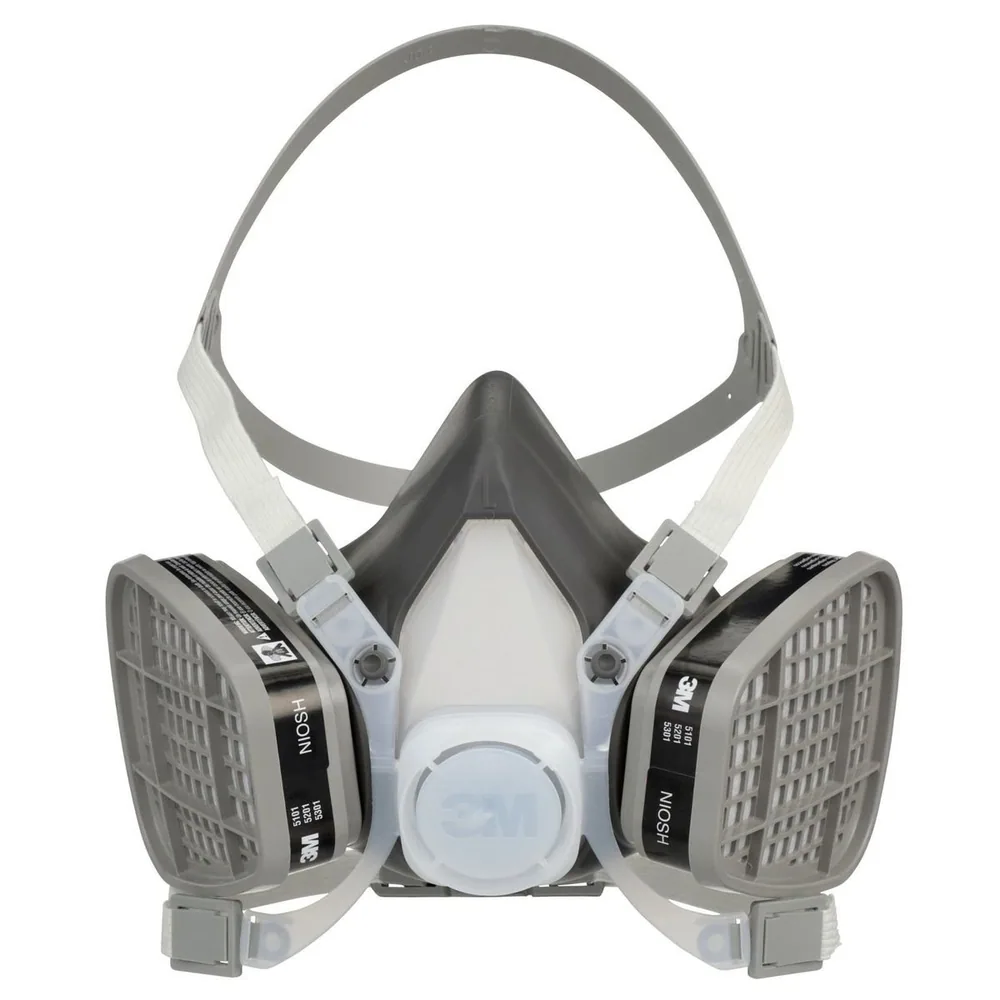 3M™ Ensamble Respirador Desechable de Media Careta 53P71, Vapor Orgánico/Protección Respiratoria P95, Grande
