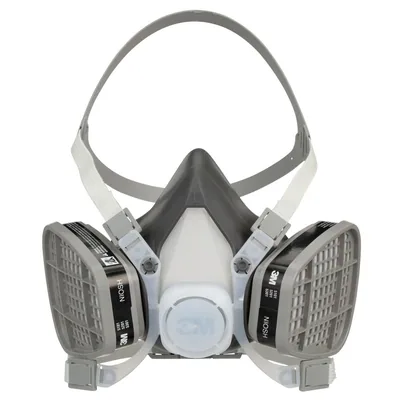 3M™ Ensamble Respirador Desechable de Media Careta 53P71, Vapor Orgánico/Protección Respiratoria P95, Grande
