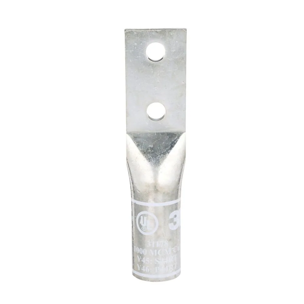 3M™ Scotchlok™ Zapata de Barril Largo de Cobre, Dos Agujeros, 31178, hasta 35 kV, 1000 kcmil, Blanco