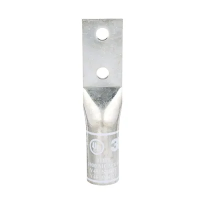 3M™ Scotchlok™ Zapata de Barril Largo de Cobre, Dos Agujeros, 31178, hasta 35 kV, 1000 kcmil, Blanco