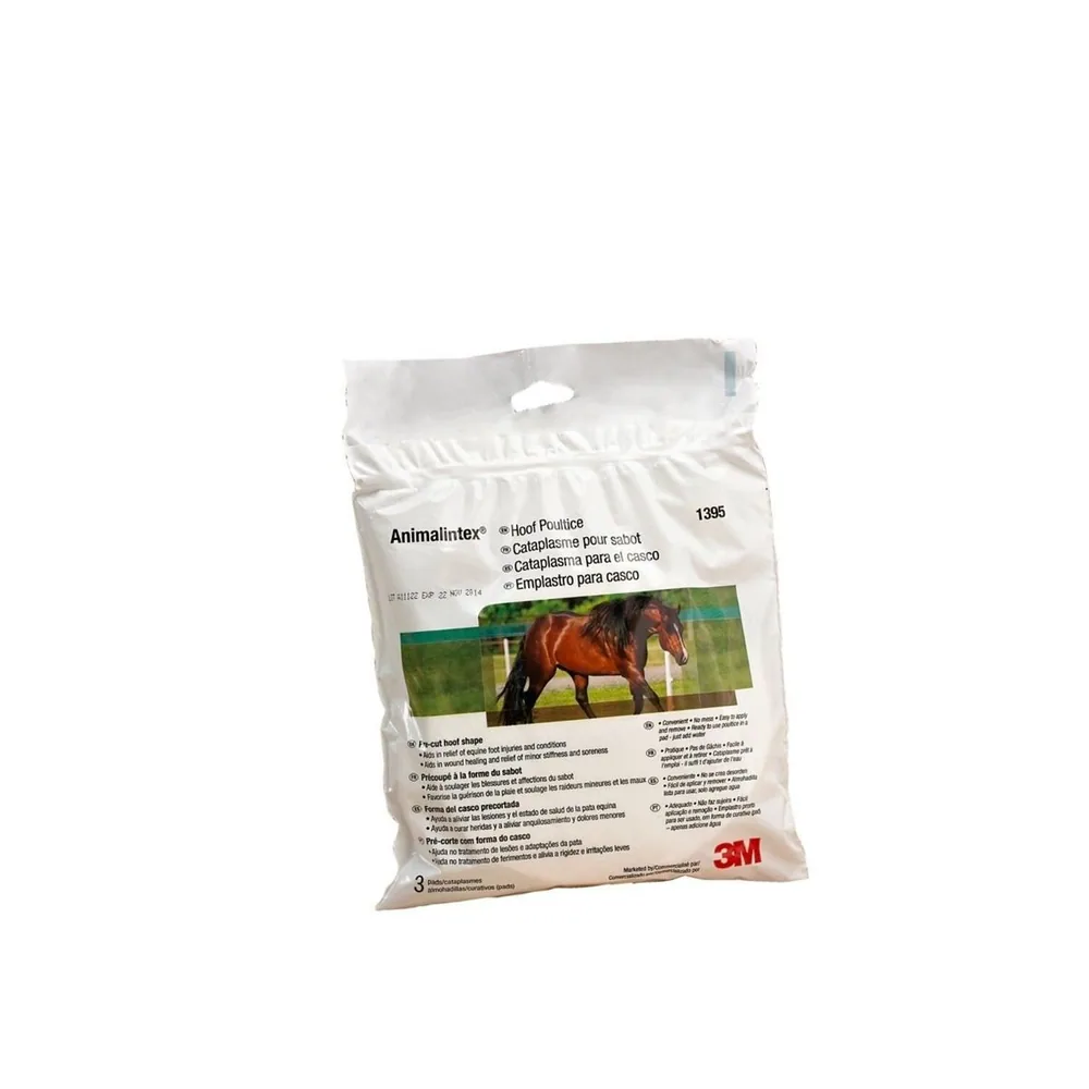 Animalintex® Cataplasma para Casco de Caballo, Comercializado por 3M, 1395, Forma Preformada para Casco