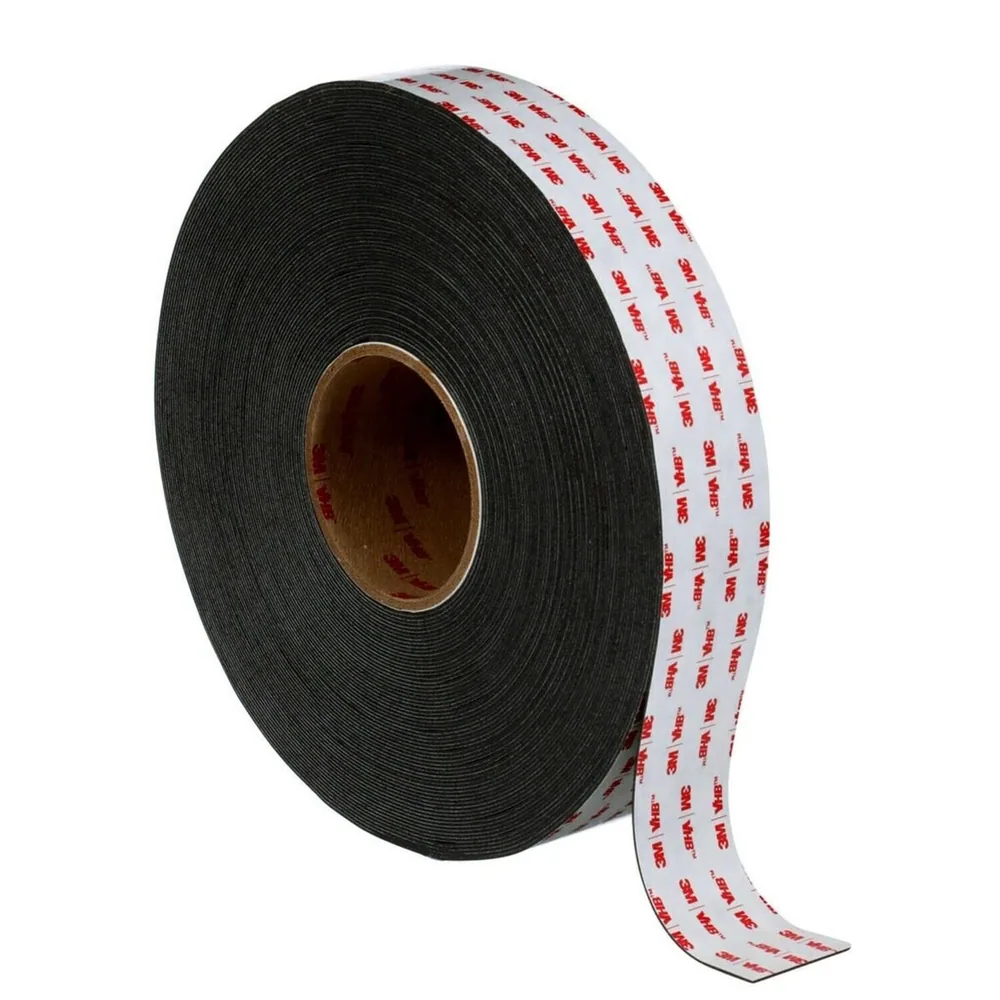Cinta VHB™ 3M™ 5952P, Negro, 2 in x 144 yd, 45 mil, Revestimiento de papel
