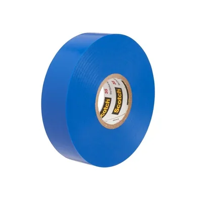 Scotch® Cinta de Aislar de Vinil Codificación por Color 35, Azul, Configurable, 2 x 108